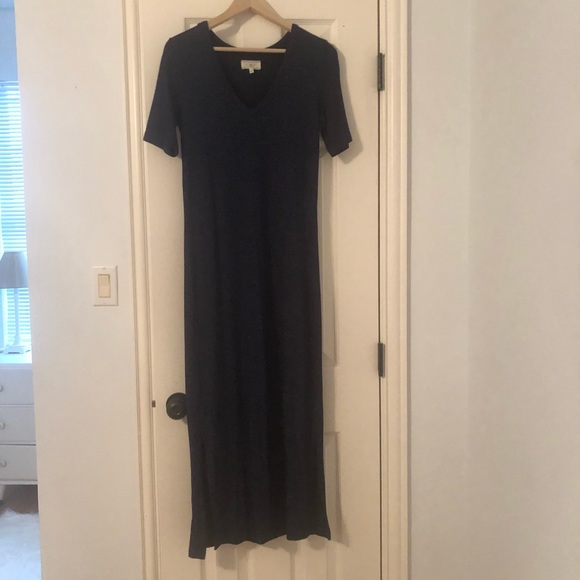 Lou and Grey Heather blue maxi dress with slits - Picture 2 of 5